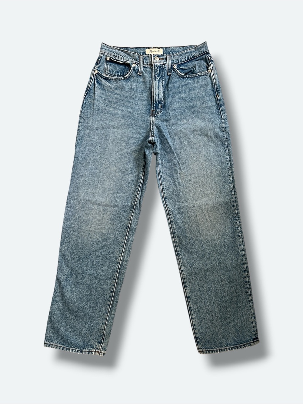 Madewell The Perfect Vintage Straight Jeans Womens 27 Medium Wash High Rise